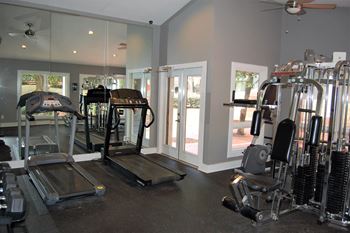 Gym with weights